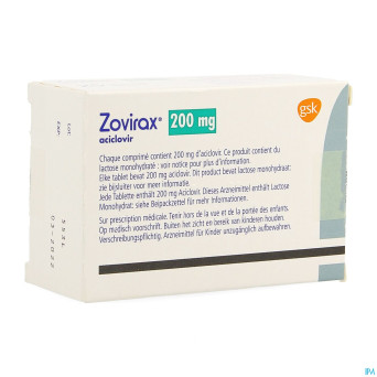 Aciclovir gsk    comp 25x200mg