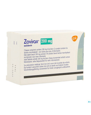 Aciclovir gsk    comp 25x200mg