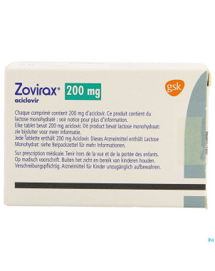 Aciclovir gsk    comp 25x200mg
