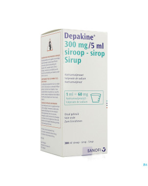 Depakine sir 1 x 300 ml  300mg/5ml - 6 %