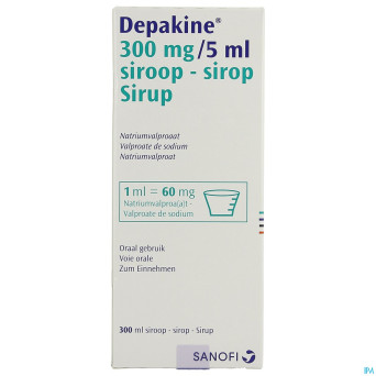 Depakine sir 1 x 300 ml  300mg/5ml - 6 %