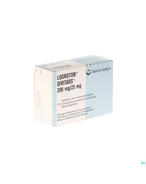 Logroton divitabs 56 x 200 mg/25 mg