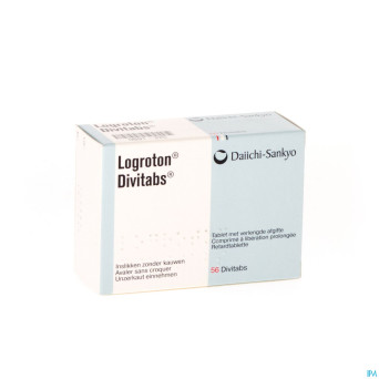 Logroton divitabs 56 x 200 mg/25 mg