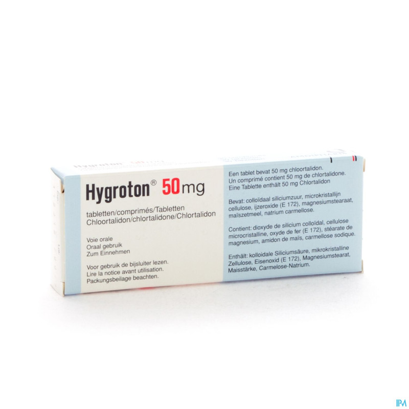 Hygroton 50 comp   30 x  50 mg
