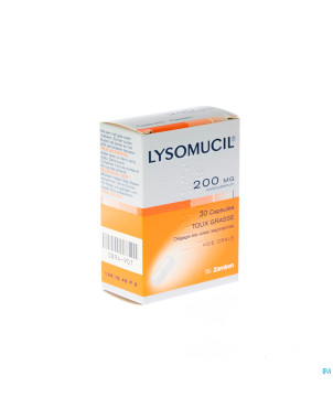 Lysomucil 200 caps 30 x 200 mg