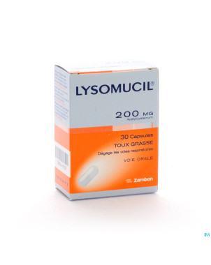 Lysomucil 200 caps 30 x 200 mg