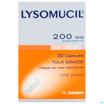 Lysomucil 200 caps 30 x 200 mg