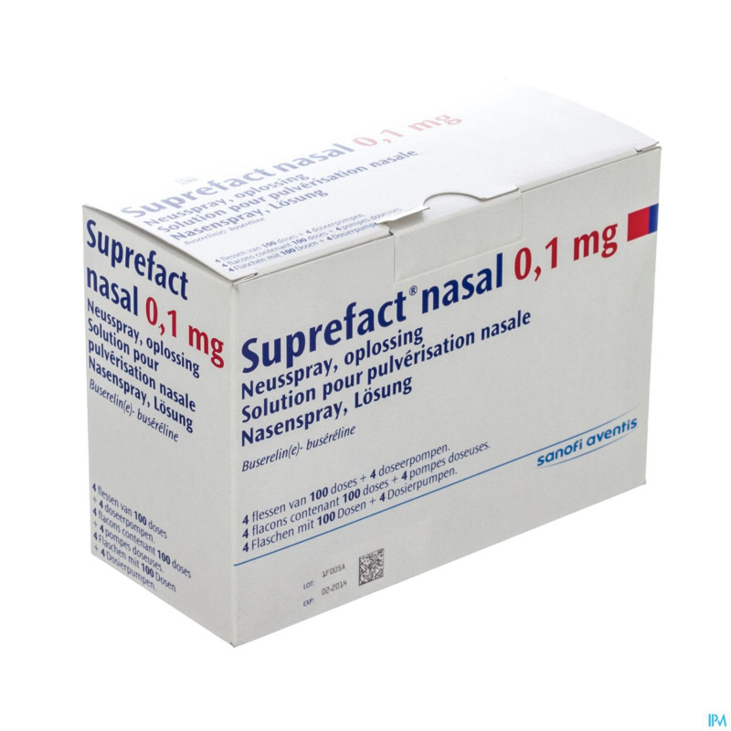 Suprefact nas fl 4x100dos 0,1mg/dos
