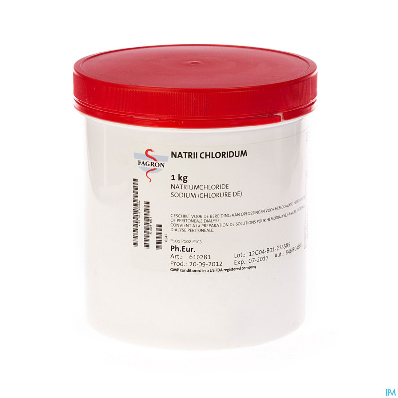 Sodium chloride vrac    1kg fag