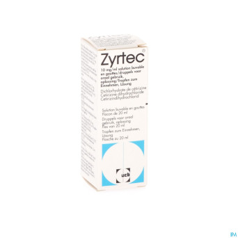 Zyrtec gutt 20 ml x 10 mg/ml