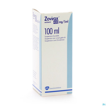 Aciclovir gsk susp 100ml 400mg/5ml