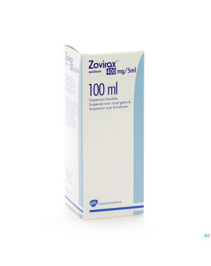 Aciclovir gsk susp 100ml 400mg/5ml