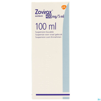 Aciclovir gsk susp 100ml 400mg/5ml