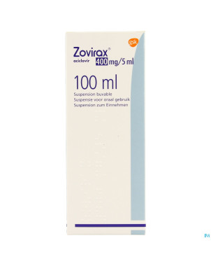 Aciclovir gsk susp 100ml 400mg/5ml