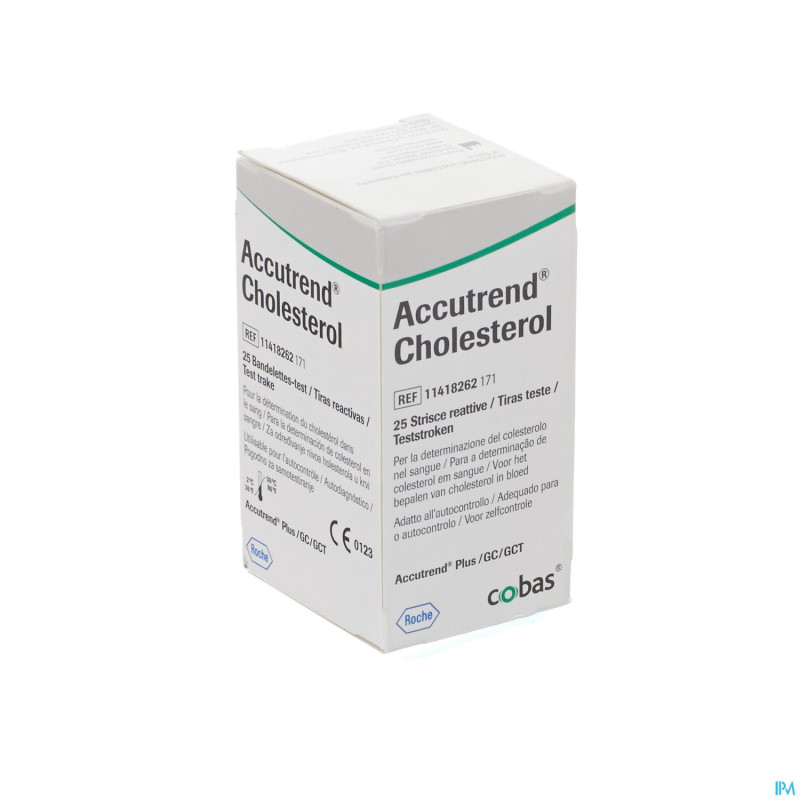 Accutrend cholesterol    strips  25 11418262165