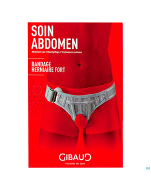Gibortho bande herniaire forte gris 90-105 t2 6351