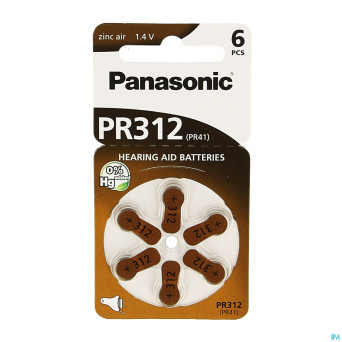 Panasonic batterie appareil oreille pr 312h 6