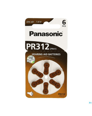 Panasonic batterie appareil oreille pr 312h 6