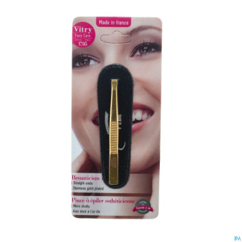 Vitry prestige pince epiler droit inox    4012