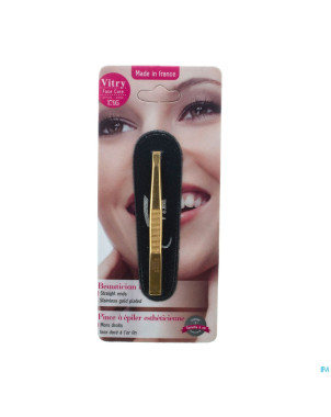 Vitry prestige pince epiler droit inox    4012
