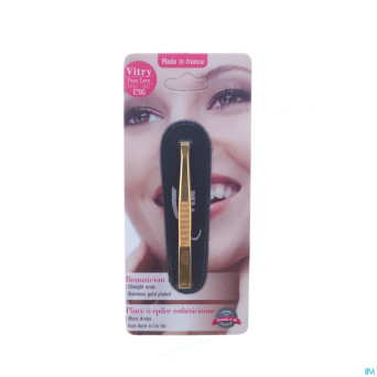 Vitry prestige pince epiler droit inox    4012