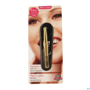 Vitry prestige pince epiler oblique inox    4016