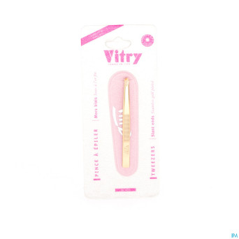 Vitry prestige pince epiler oblique inox    4016