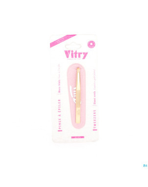 Vitry prestige pince epiler oblique inox    4016