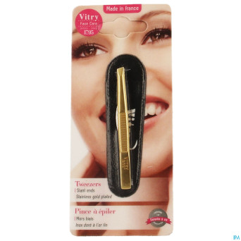 Vitry prestige pince epiler oblique inox    4016
