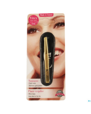 Vitry prestige pince epiler oblique inox    4016