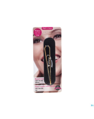 Vitry prestige pince epiler "crabe" dore    4021