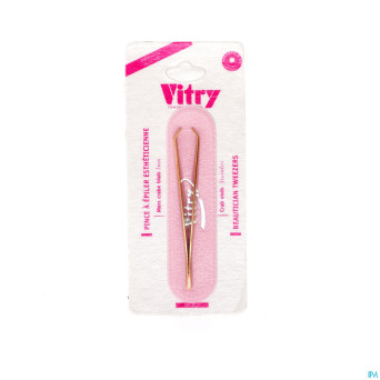 Vitry prestige pince epiler "crabe" dore    4021