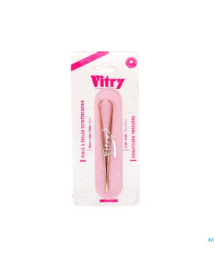 Vitry prestige pince epiler "crabe" dore    4021