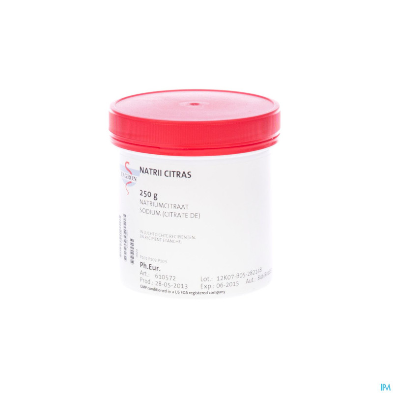 Citrate sodium dihydrate vrac 250g fag