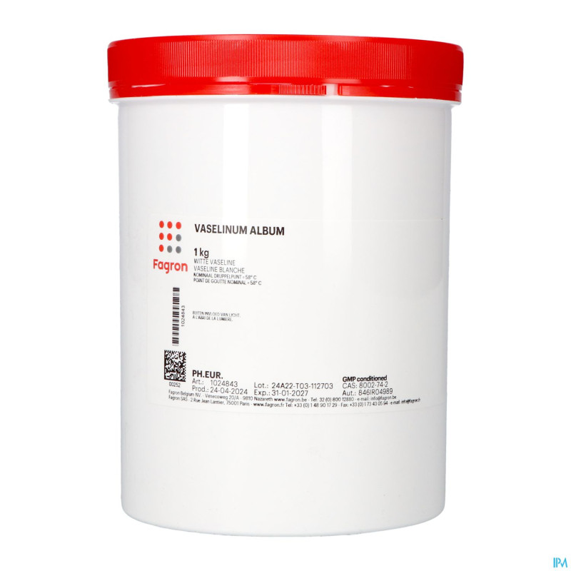 Vaseline blanche/ wit    1kg fag