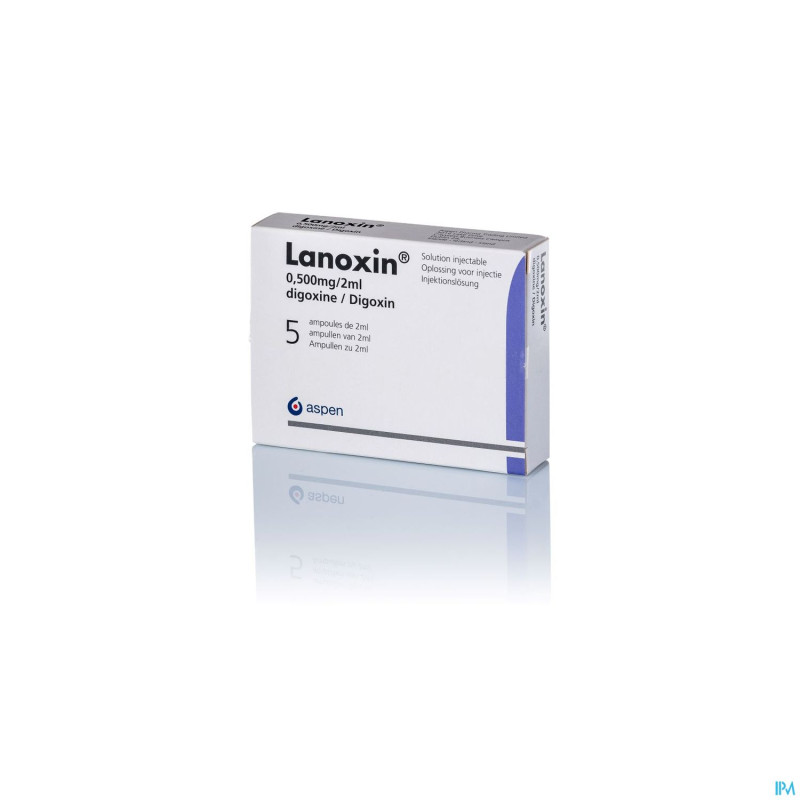 Lanoxin amp 5 x 0,5 mg/2 ml