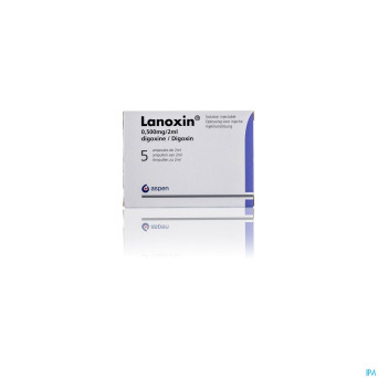 Lanoxin amp 5 x 0,5 mg/2 ml