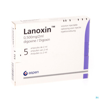 Lanoxin amp 5 x 0,5 mg/2 ml