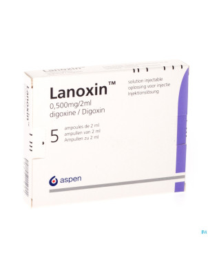 Lanoxin amp 5 x 0,5 mg/2 ml