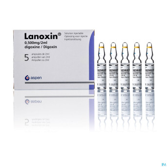 Lanoxin amp 5 x 0,5 mg/2 ml