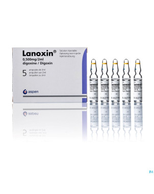 Lanoxin amp 5 x 0,5 mg/2 ml