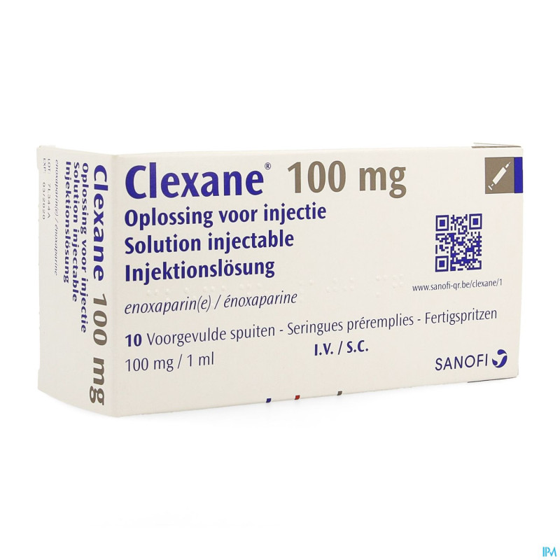 Clexane ser inj 10 x100 mg/1,0 ml