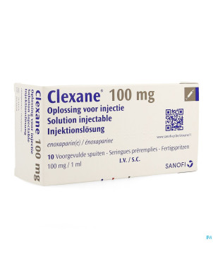 Clexane ser inj 10 x100 mg/1,0 ml