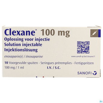 Clexane ser inj 10 x100 mg/1,0 ml