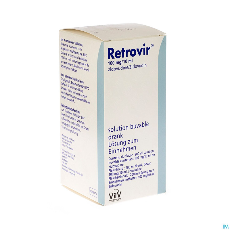 Retrovir sir 200 ml 10mg/ml