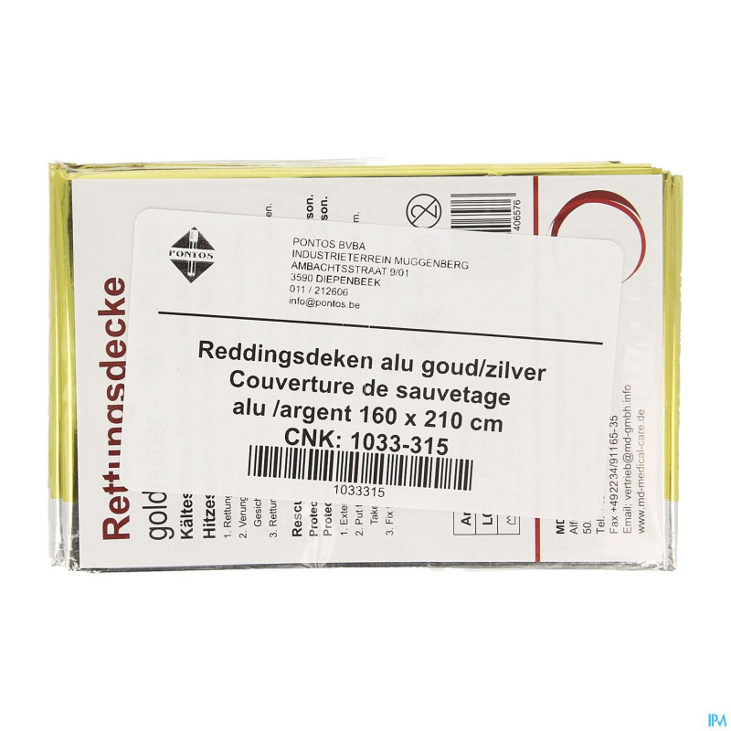 Topmed couverture sauvetage alum.