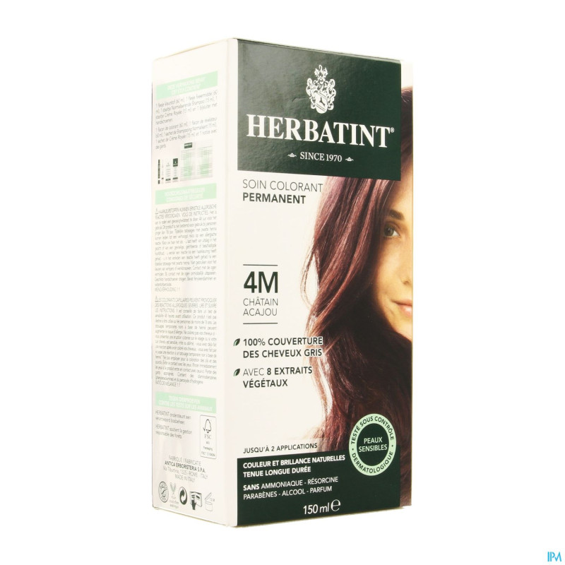 Herbatint chatain acajou 4m   150ml