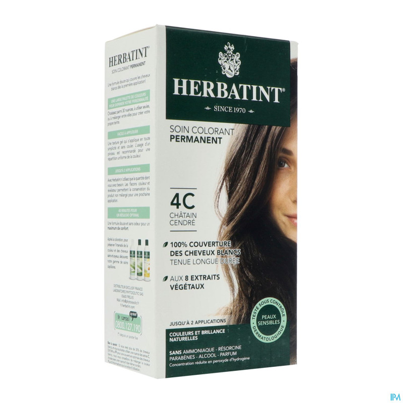 Herbatint chatain cendre 4c   150ml
