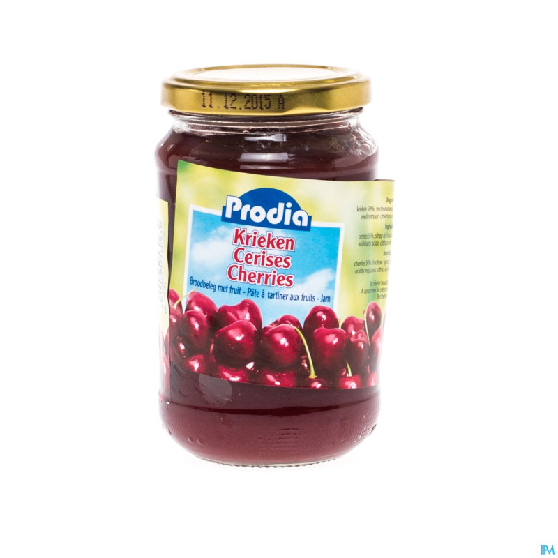 Prodia confiture cerise+fructose 370g 6093 revogan