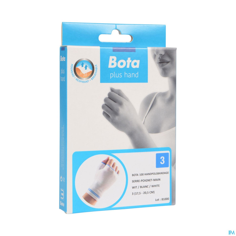 Bota serre-poignet-main+pouce 100 white n3